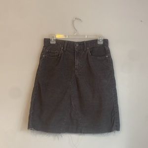 Gap Raw Hem Cord Skirt